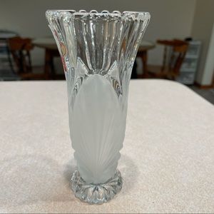 Vintage Anna Hutte Bleikristall Crystal Vase Made In Germany.